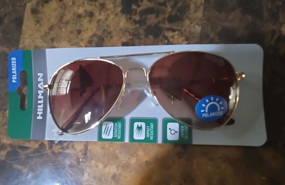 Hillman Polarized Aviator Sunglasses with Gold Frame and Brown Lenses